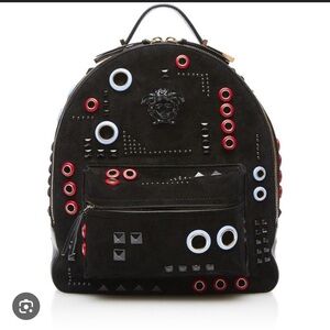 Versace suede backpack